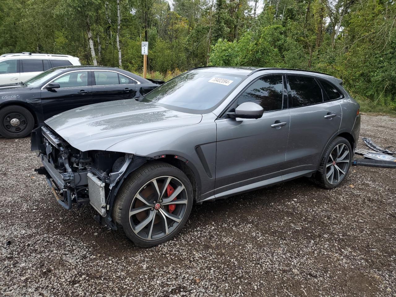 JAGUAR F-PACE SVR 2020 gray  gas SADCZ2EE6LA622575 photo #1