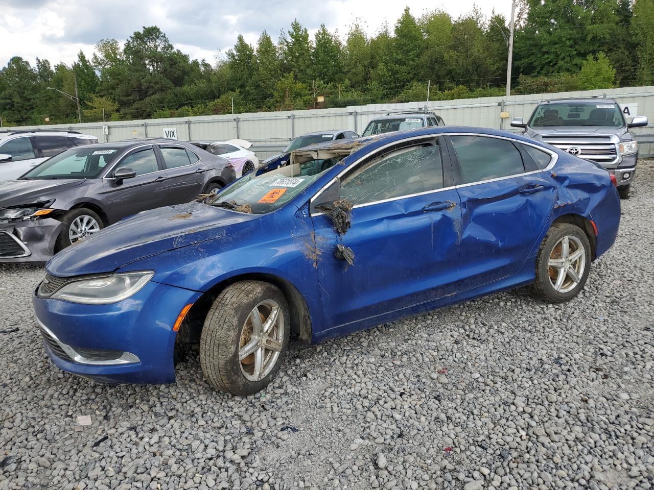 CHRYSLER 200 LIMITE 2016 blue sedan 4d gas 1C3CCCAB9GN160837 photo #1