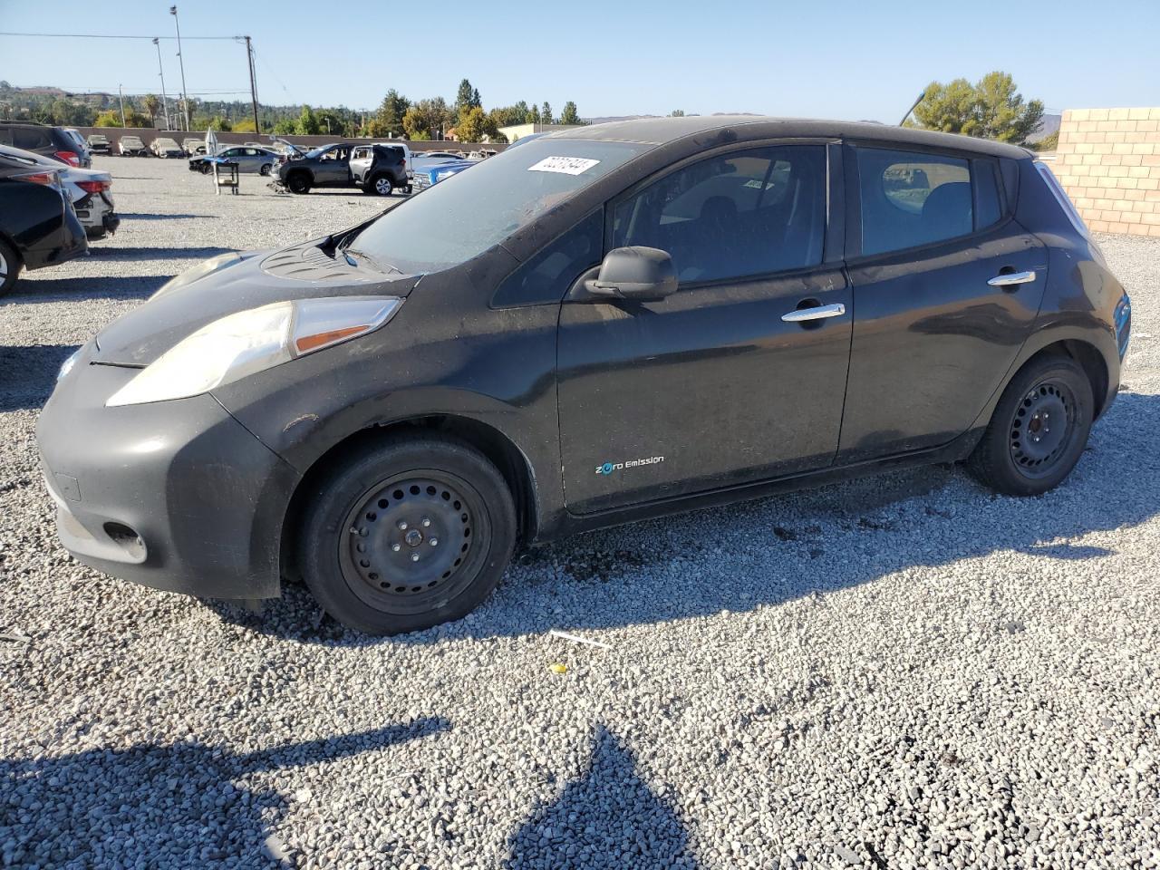 NISSAN LEAF S 2013 black hatchbac electric 1N4AZ0CP3DC420252 photo #1