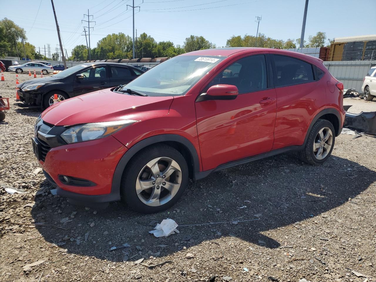 HONDA HR-V EX 2017 red  gas 3CZRU6H59HM733214 photo #1