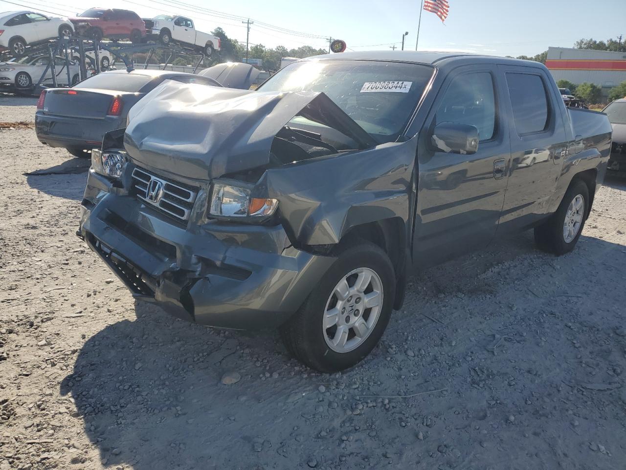 HONDA RIDGELINE 2007 gray  gas 2HJYK16587H504254 photo #1