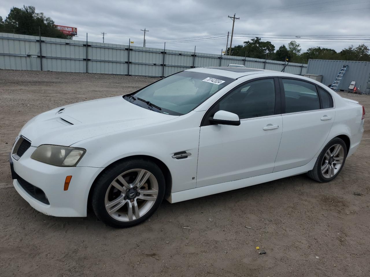 PONTIAC G8 2008 white  gas 6G2ER57798L128220 photo #1