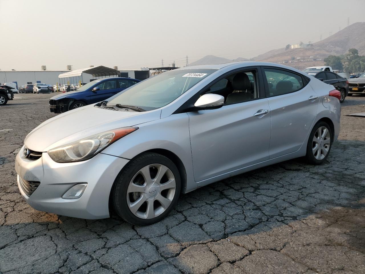 HYUNDAI ELANTRA GL 2013 silver sedan 4d gas KMHDH4AE9DU490928 photo #1