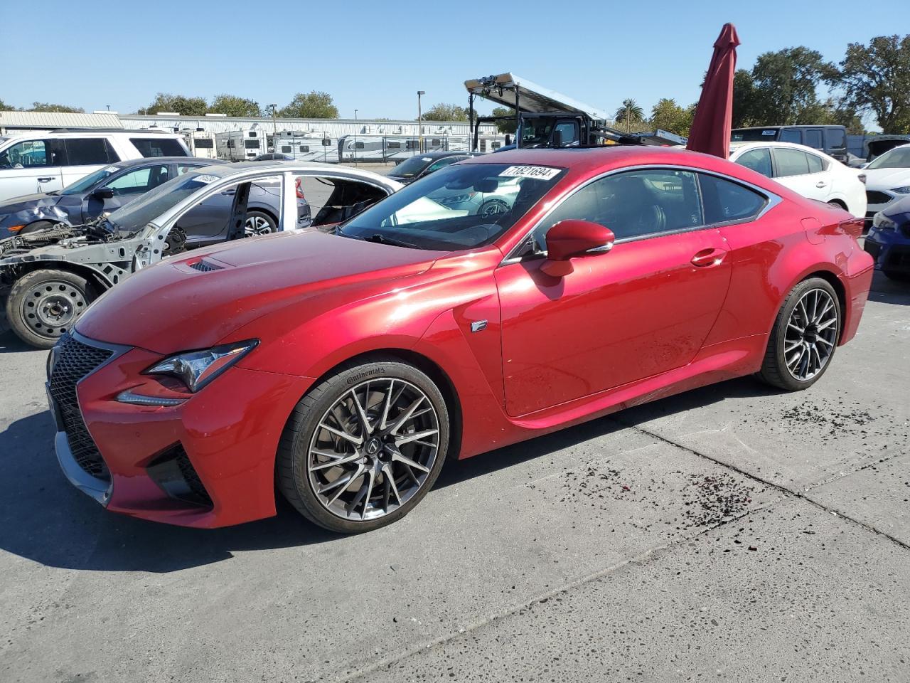 LEXUS RC-F 2018 red  gas JTHHP5BC5J5006785 photo #1