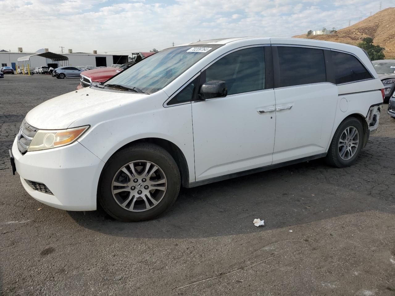 HONDA ODYSSEY EX 2012 white  gas 5FNRL5H67CB108948 photo #1