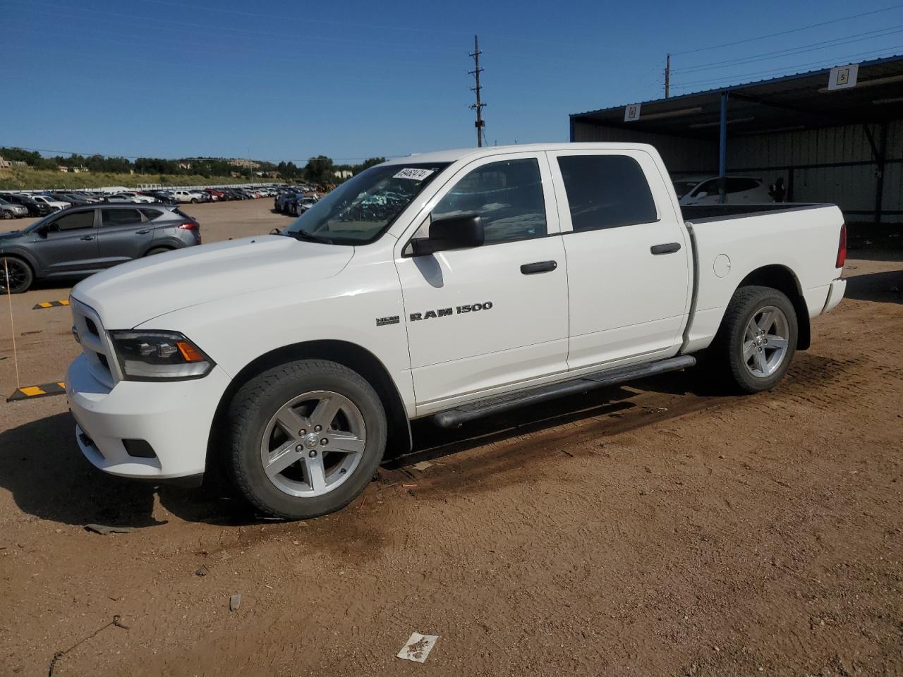 DODGE RAM 1500 S 2012 white  gas 1C6RD7KT9CS338587 photo #1