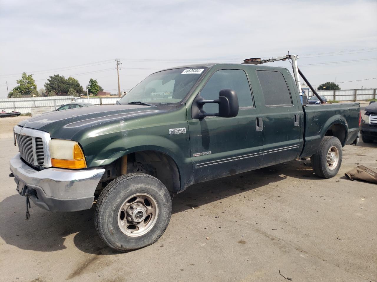 FORD F250 SUPER 2000 green  diesel 1FTNW21F5YEA08869 photo #1