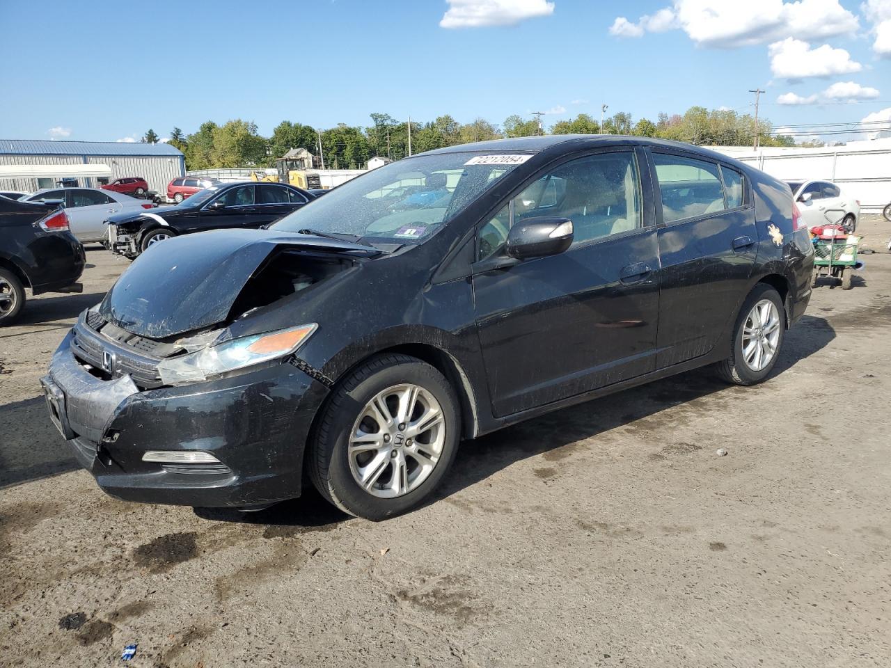 HONDA INSIGHT EX 2010 black  hybrid engine JHMZE2H70AS022672 photo #1