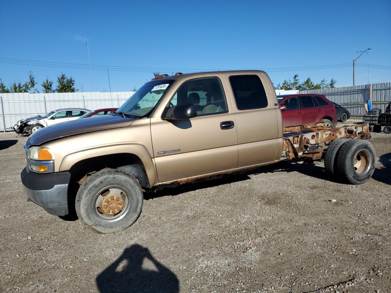 GMC NEW SIERRA 2001 tan 4dr ext gas 1GTJK39G21E250487 photo #1