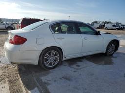 INFINITI G25 2011 white  gas JN1DV6AR5BM653909 photo #4