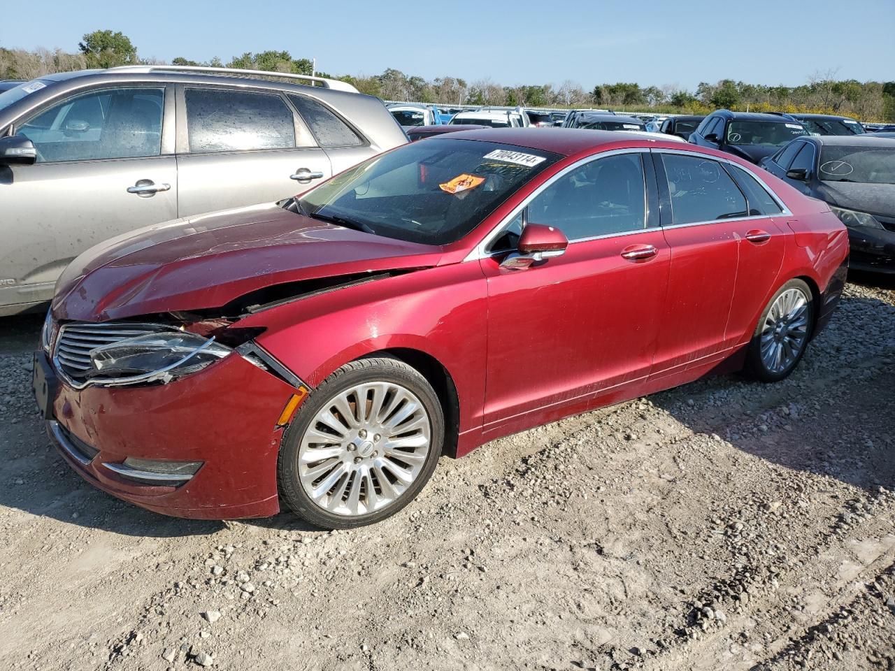 LINCOLN MKZ 2015 maroon  gas 3LN6L2GK1FR624124 photo #1