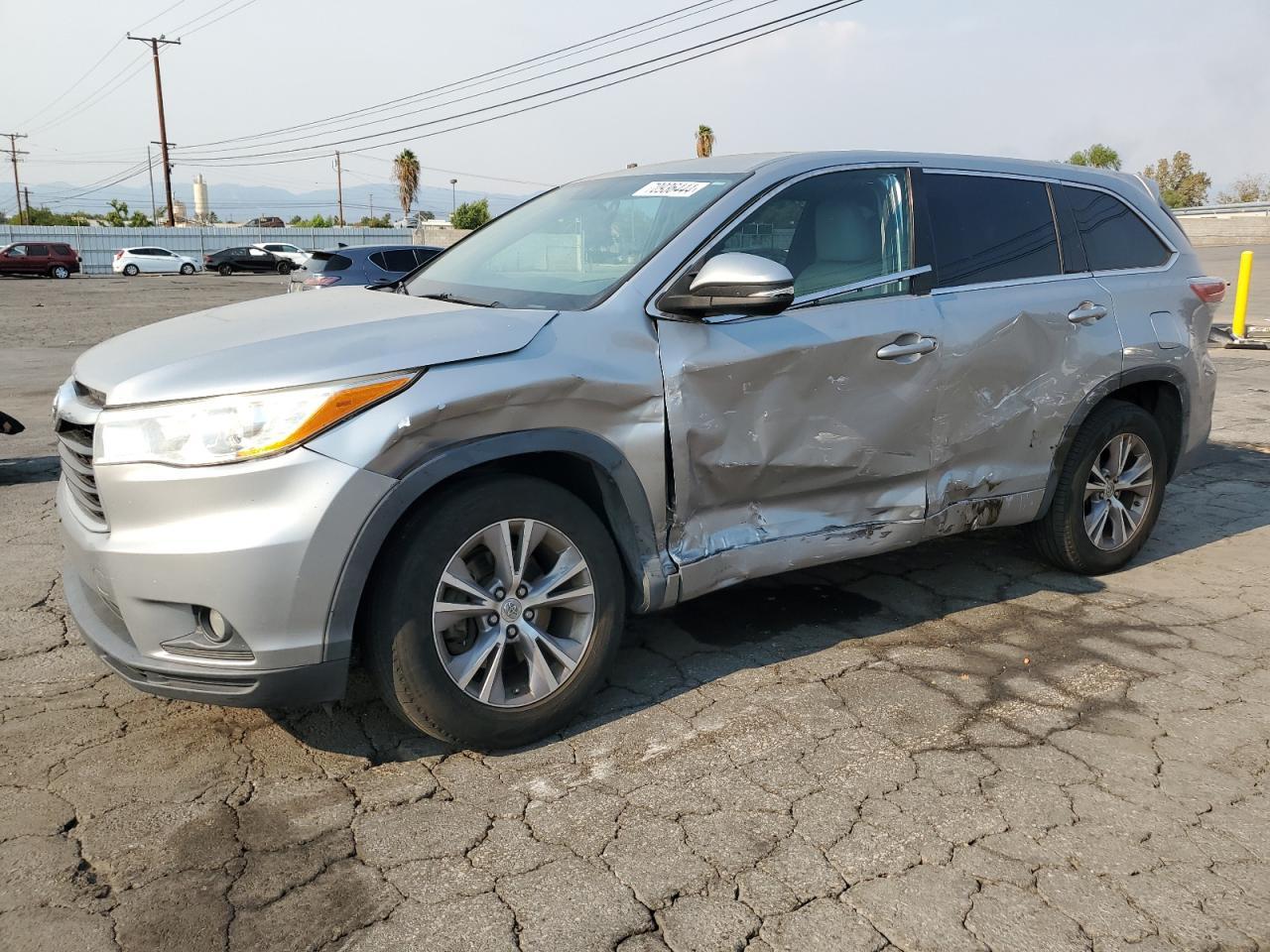 TOYOTA HIGHLANDER 2014 silver  gas 5TDZKRFH4ES005774 photo #1