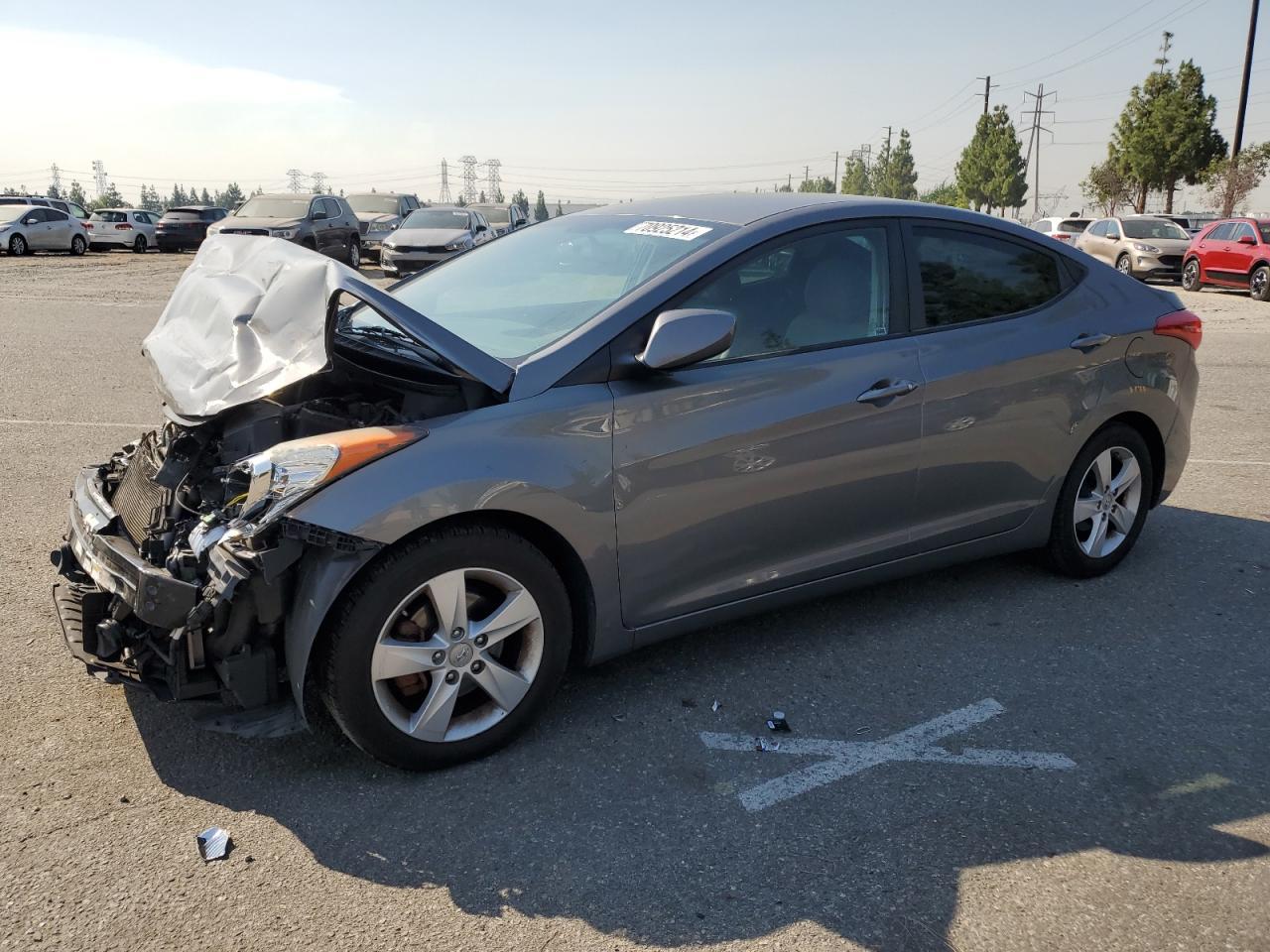 HYUNDAI ELANTRA GL 2013 gray  gas 5NPDH4AEXDH409983 photo #1