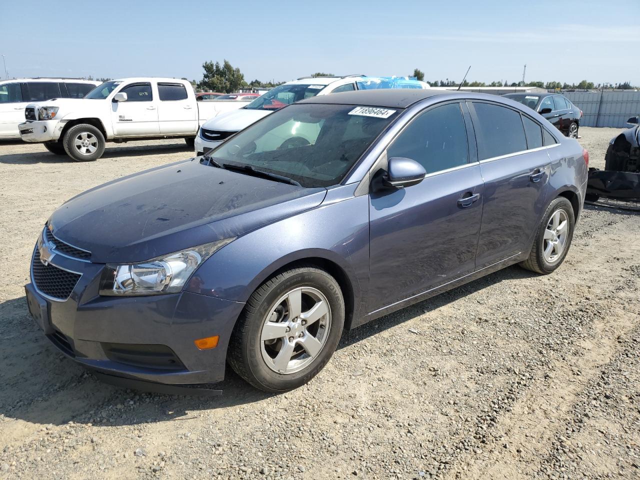 CHEVROLET CRUZE LT 2014 blue  gas 1G1PC5SB0E7419619 photo #1