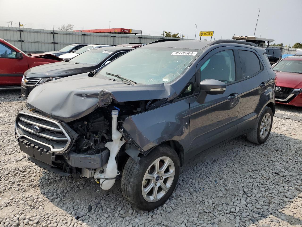 FORD ECOSPORT S 2021 gray  gas MAJ3S2GE0MC402261 photo #1