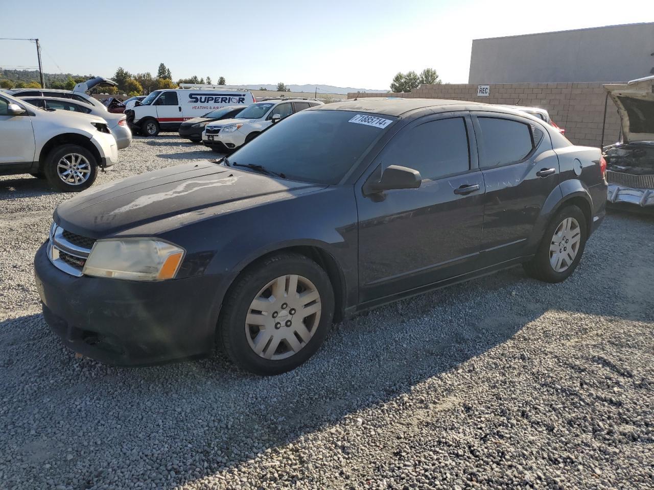 DODGE AVENGER SE 2012 blue  flexible fuel 1C3CDZAG2CN269484 photo #1