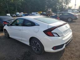 HONDA CIVIC LX 2018 white  gas 2HGFC4A54JH305776 photo #3