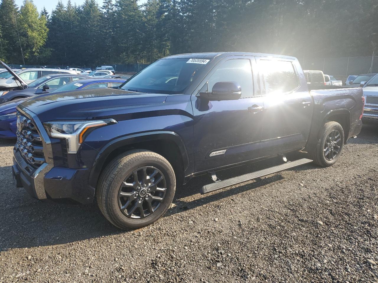 TOYOTA TUNDRA CRE 2022 blue  gas 5TFNA5DB9NX012836 photo #1