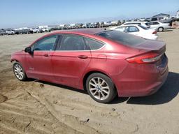 FORD FUSION SE 2017 burgundy  hybrid engine 3FA6P0LU4HR209196 photo #3