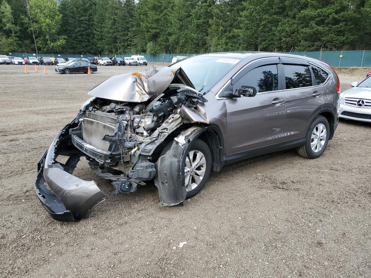 HONDA CR-V EX 2013 brown  gas 5J6RM4H53DL014587 photo #1