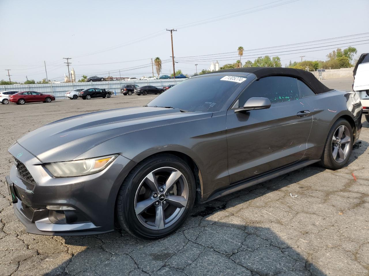 FORD MUSTANG 2015 charcoal  gas 1FATP8EM5F5330754 photo #1