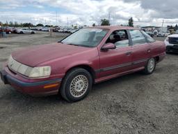 MERCURY SABLE GS 1990 maroon  gas 1MECM50UXLG630958 photo #2