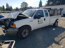 FORD F250 SUPER 2005 white  gas 1FTSX20535EA43401 photo #2