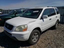 HONDA PILOT EXL 2005 white 4dr spor gas 2HKYF18585H506807 photo #2