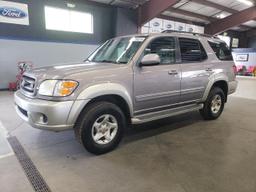 TOYOTA SEQUOIA SR 2002 silver 4dr spor gas 5TDBT44A62S101778 photo #2