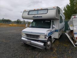 FORD ECONOLINE 1995 two tone  gas 1FDKE30G7SHB44489 photo #3