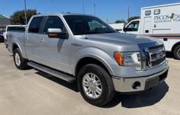 FORD F150 SUPER 2012 silver crew pic gas 1FTFW1ET0CFA69161 photo #2