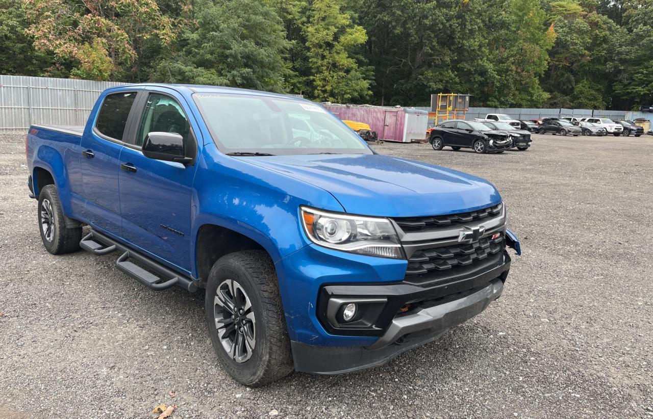 CHEVROLET COLORADO Z 2022 blue  gas 1GCGTDEN1N1200985 photo #1