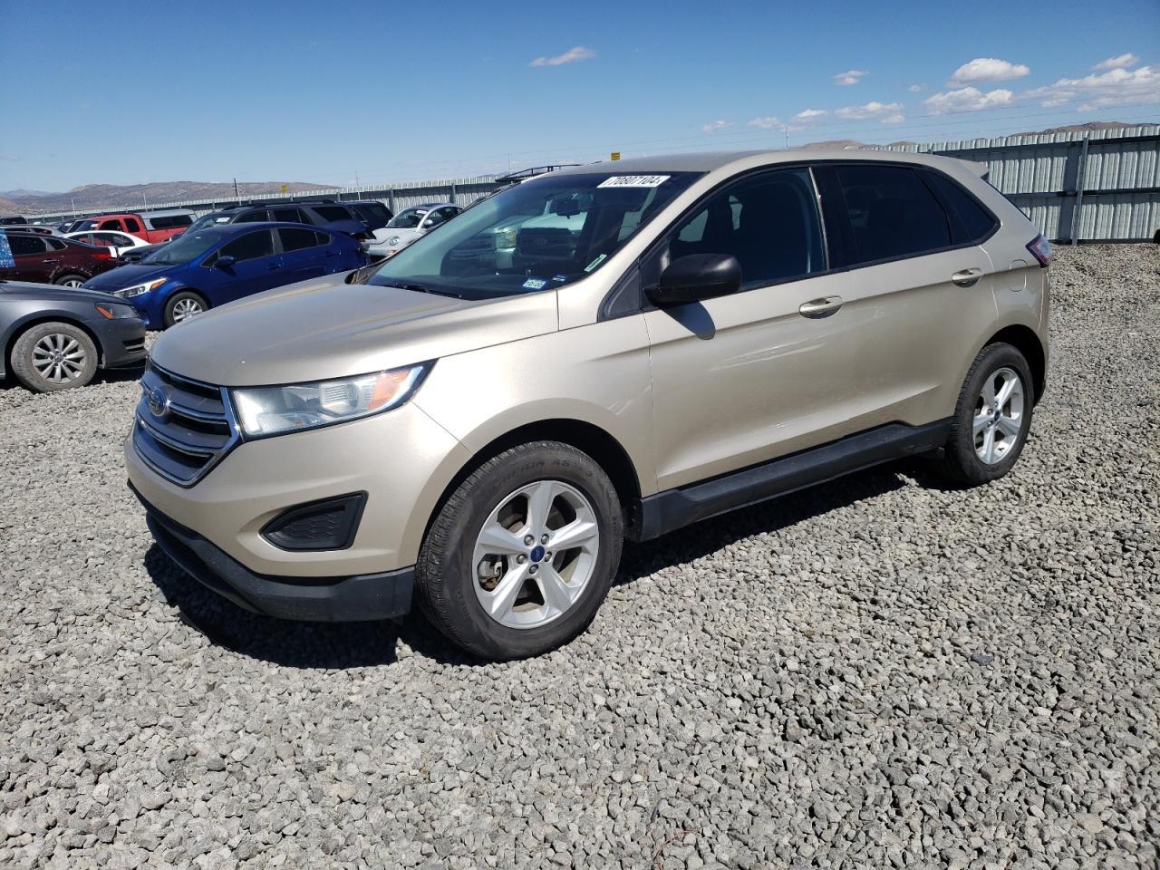 FORD EDGE SE 2017 tan  gas 2FMPK4G90HBC44144 photo #1