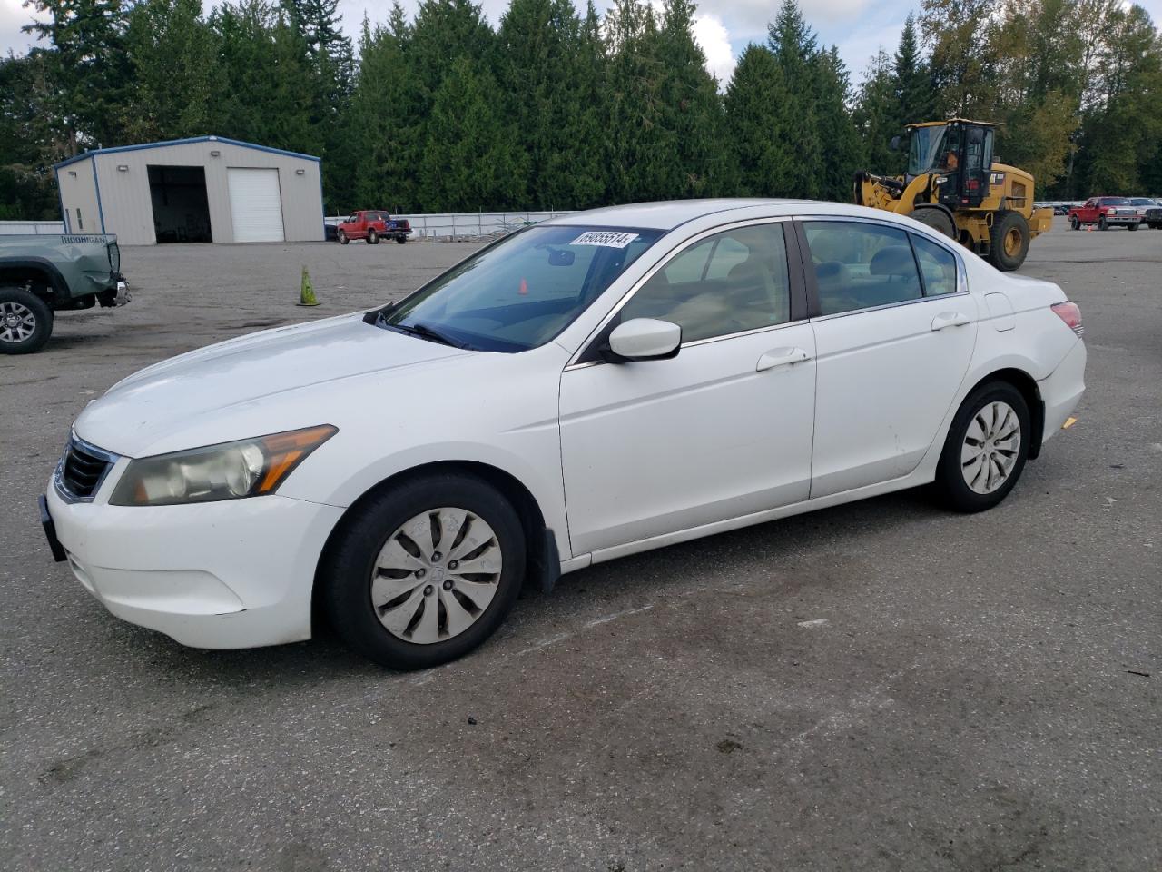 HONDA ACCORD LX 2009 white  gas 1HGCP26399A195658 photo #1