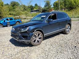 VOLKSWAGEN TOUAREG WO 2017 blue  gas WVGRF7BP7HD003499 photo #2