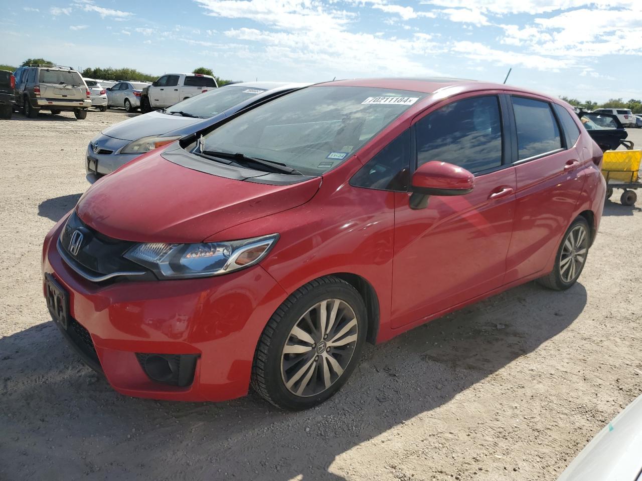 HONDA FIT EX 2016 red  gas JHMGK5H7XGX001468 photo #1