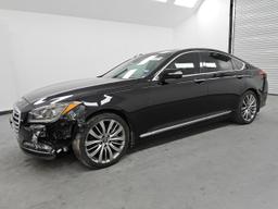 HYUNDAI GENESIS 5. 2015 black sedan 4d gas KMHGN4JF0FU078950 photo #2