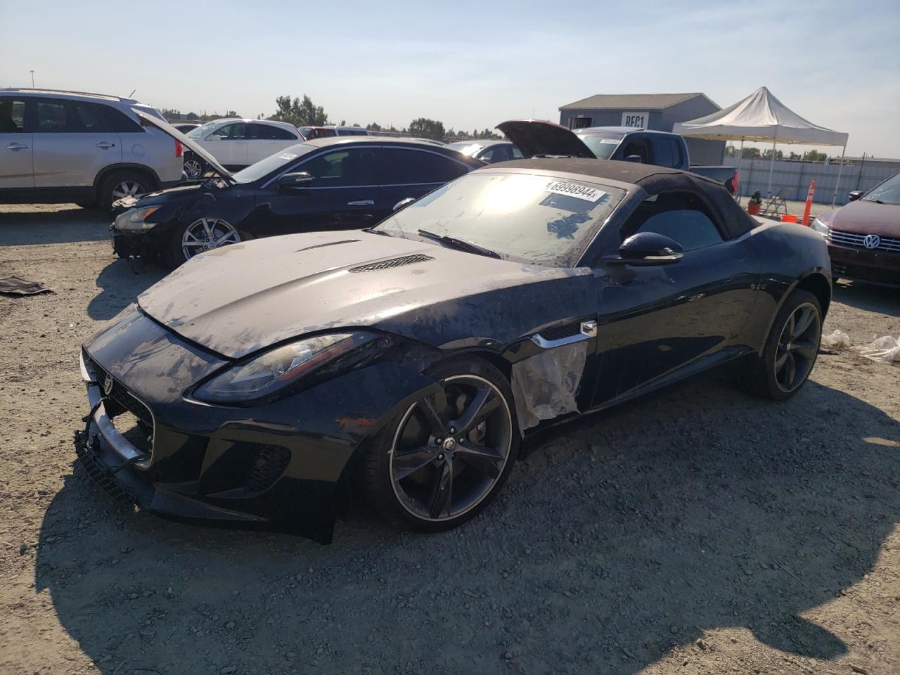 JAGUAR F-TYPE 2014 black converti gas SAJWA6E75E8K03346 photo #1