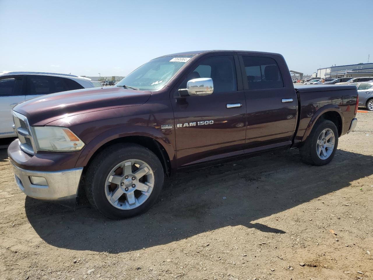 DODGE RAM 1500 L 2012 burgundy crew pic gas 1C6RD6NT6CS182031 photo #1