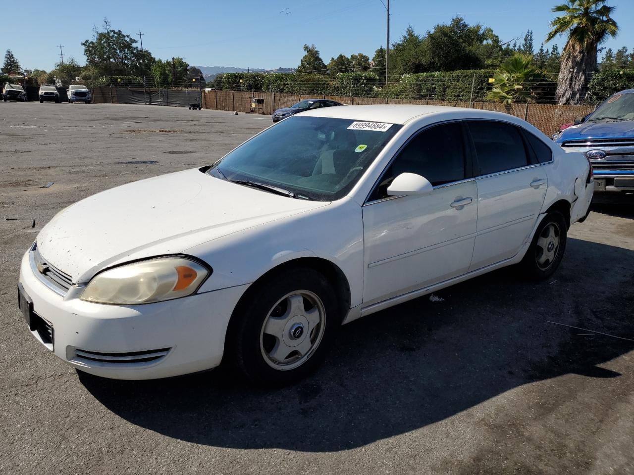 CHEVROLET IMPALA LS 2007 white sedan 4d flexible fuel 2G1WB58K979117589 photo #1