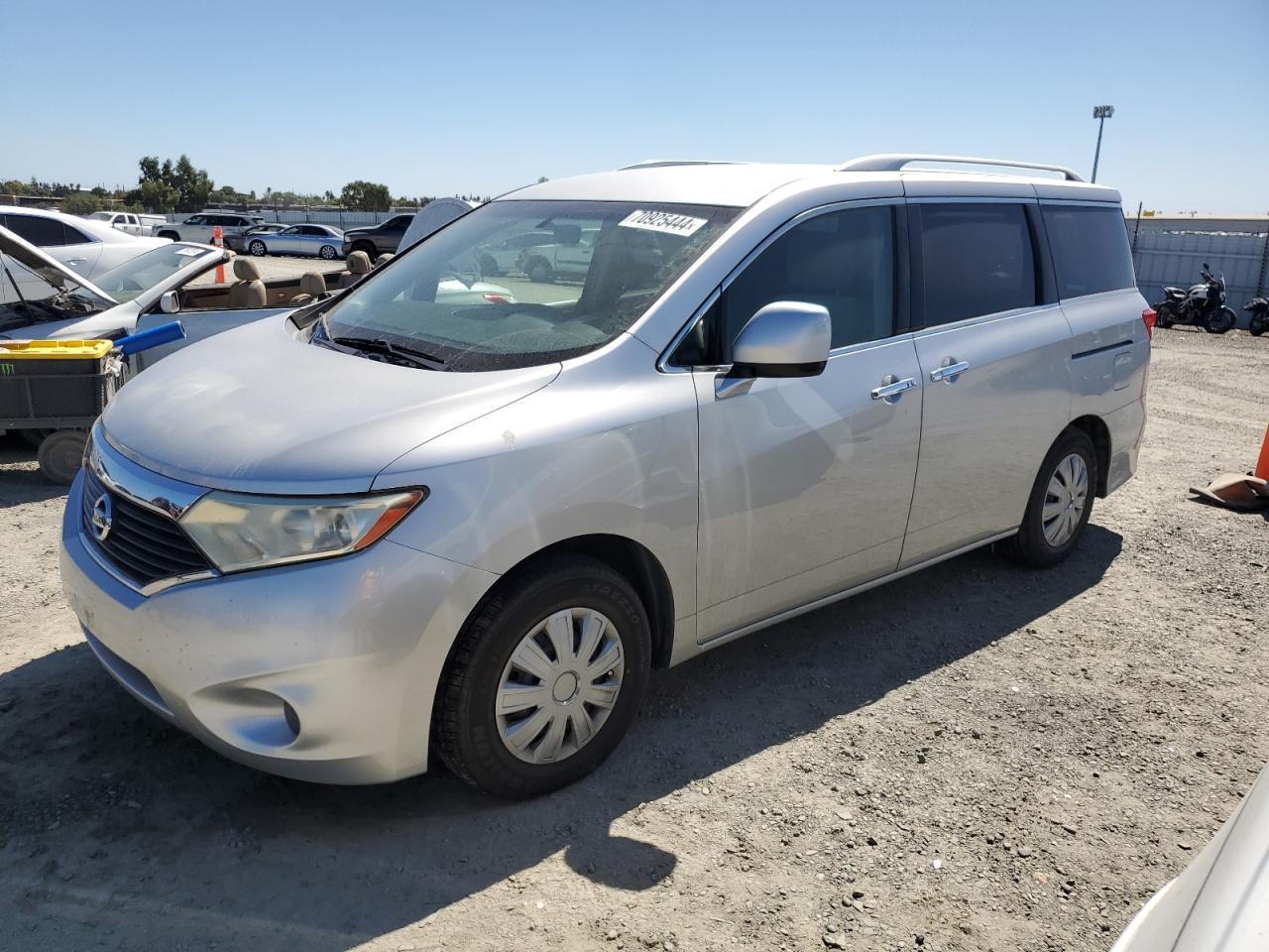 NISSAN QUEST S 2012 silver  gas JN8AE2KP9C9037936 photo #1