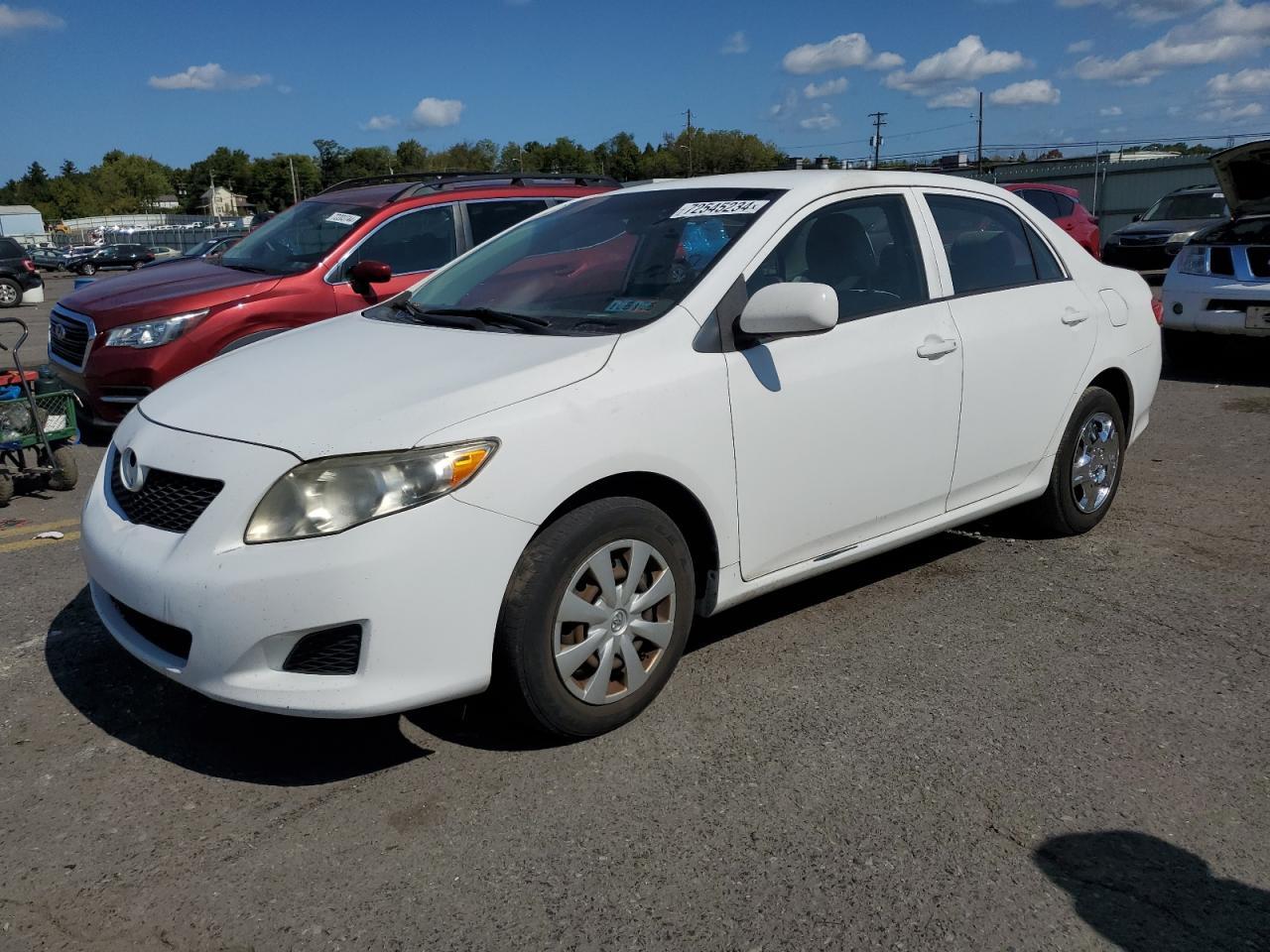 TOYOTA COROLLA BA 2010 white sedan 4d gas 2T1BU4EE4AC484111 photo #1