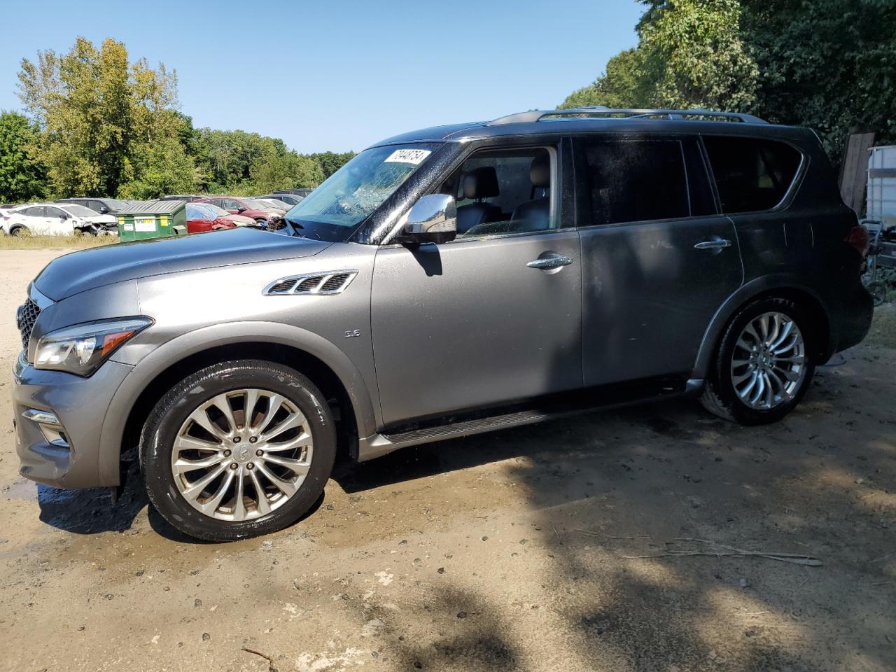 INFINITI QX80 2015 gray 4dr spor gas JN8AZ2NC4F9370725 photo #1