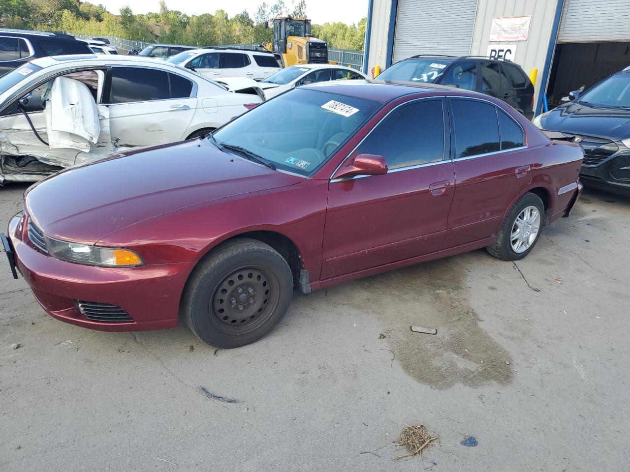 MITSUBISHI GALANT ES 2003 burgundy  gas 4A3AA46G73E145084 photo #1