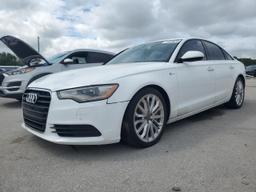 AUDI A6 PREMIUM 2013 white sedan 4d gas WAUGGAFC8DN129062 photo #2