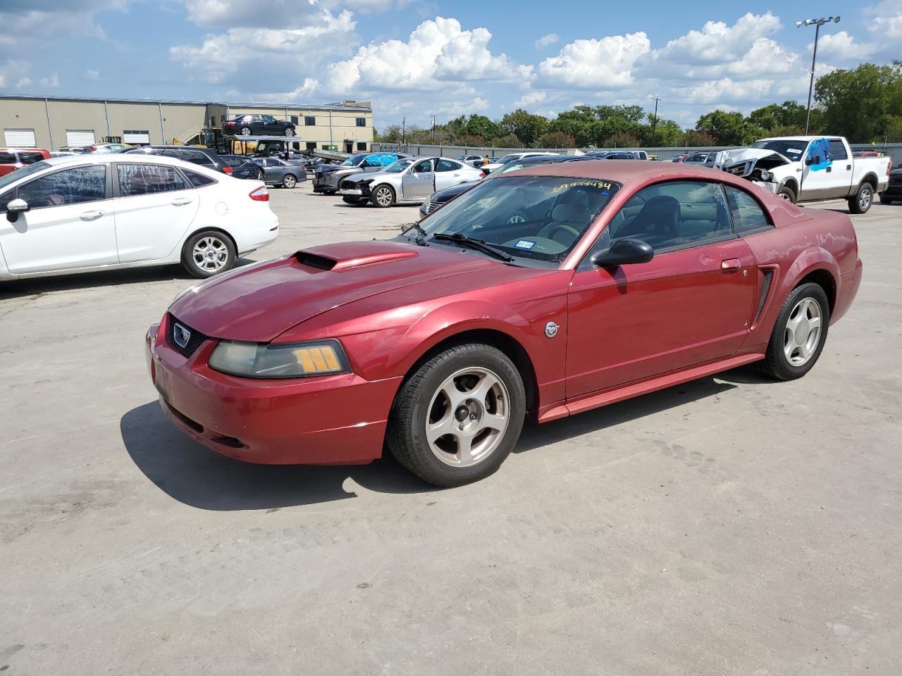 FORD MUSTANG 2004 red  gas 1FAFP40464F103271 photo #1