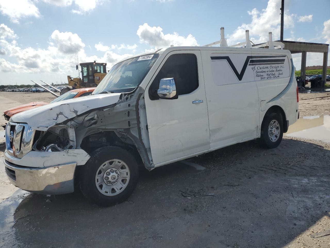 NISSAN NV 1500 2012 white cargo va gas 1N6BF0KM2CN108244 photo #1