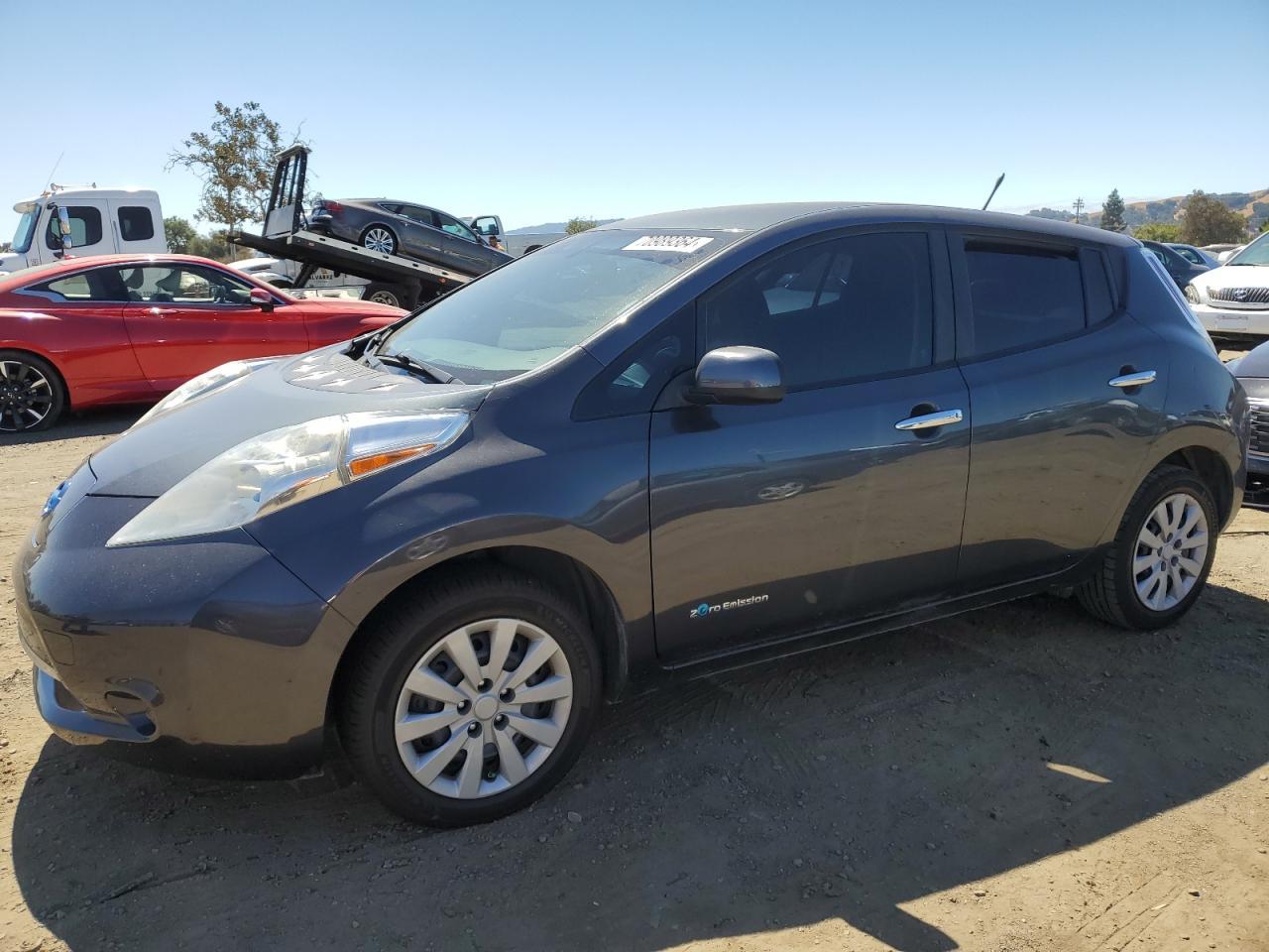 NISSAN LEAF S 2013 charcoal  electric 1N4AZ0CP8DC417511 photo #1