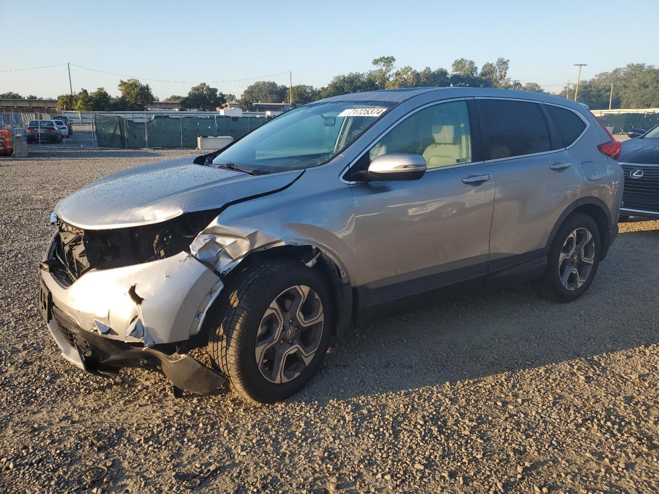 HONDA CR-V EX 2018 silver  gas 7FARW1H53JE000481 photo #1