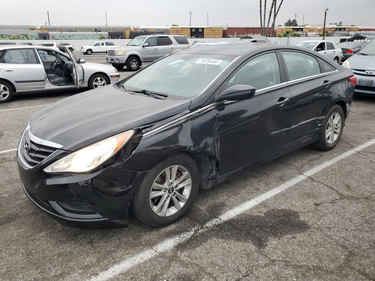 HYUNDAI SONATA GLS 2011 black  gas 5NPEB4AC5BH206954 photo #1